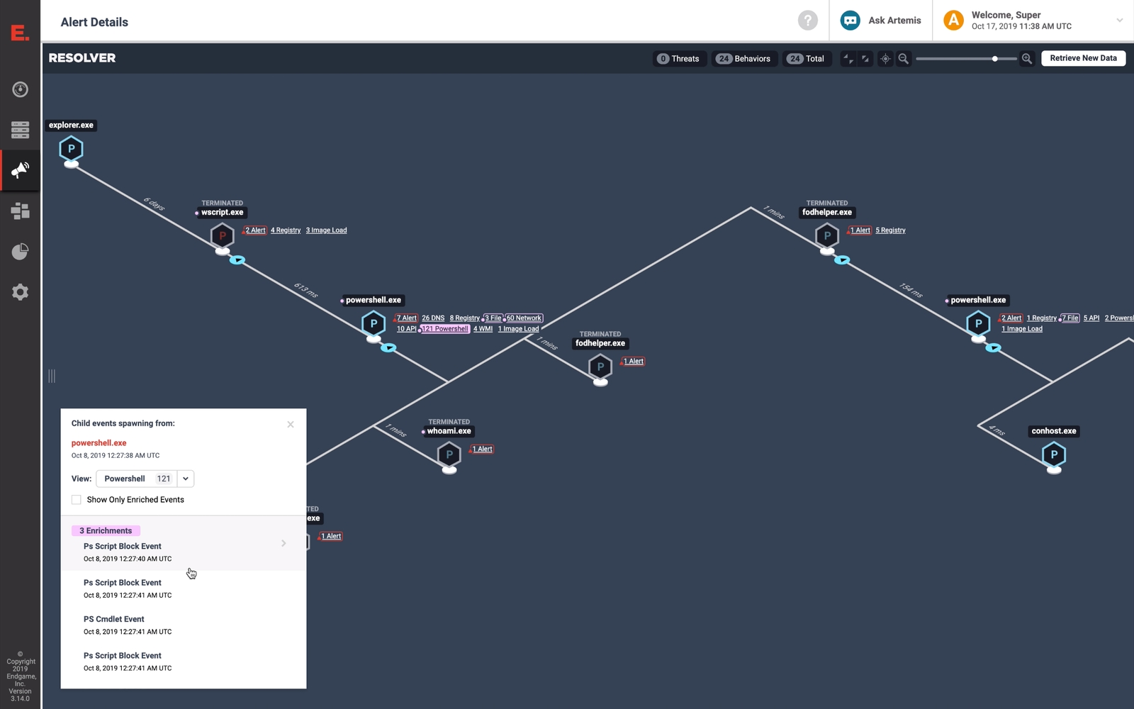 View an attack end-to-end with Resolver in Elastic Endpoint Security